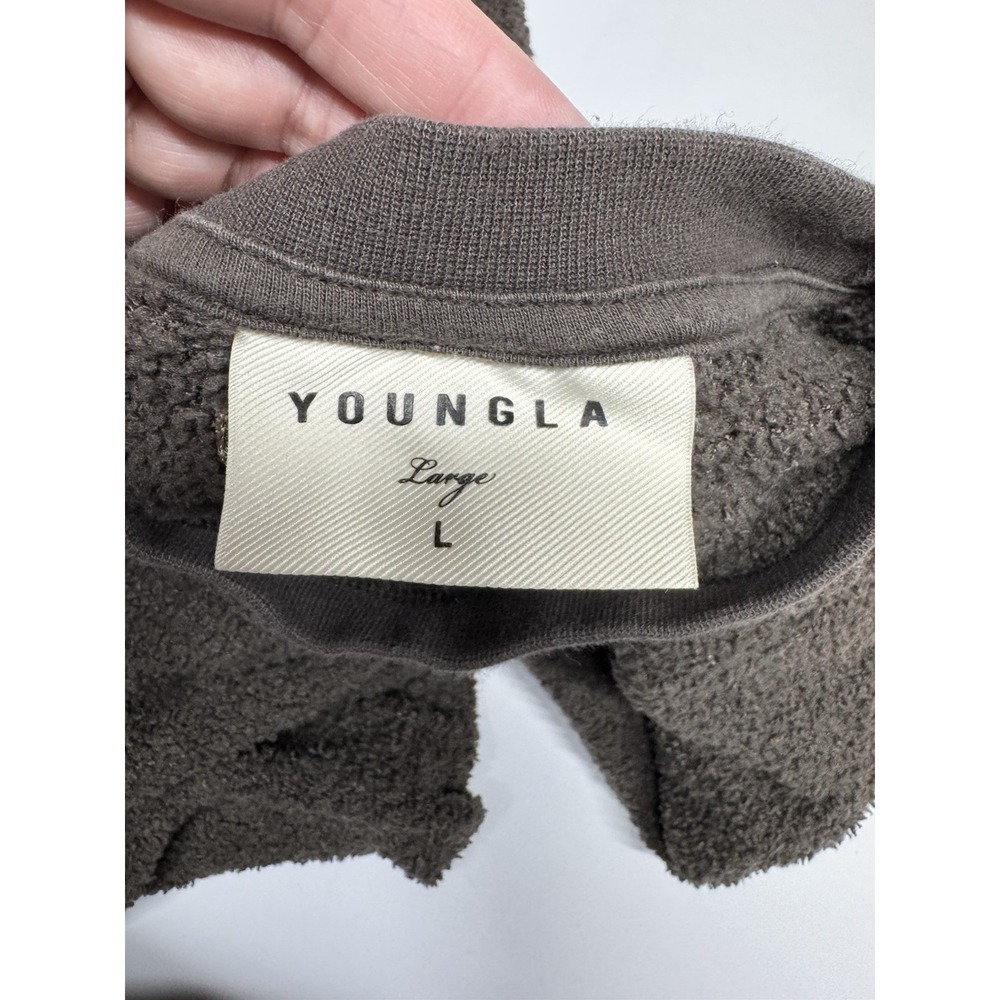 YoungLA Pullover Crewneck Sweatshirt Sweater Beige Women's Size L - Picture 2 of 10